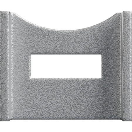 Ekena Millwork Barnfold Fixed Hanger Stop, Silver Metallic GB6007MSSM